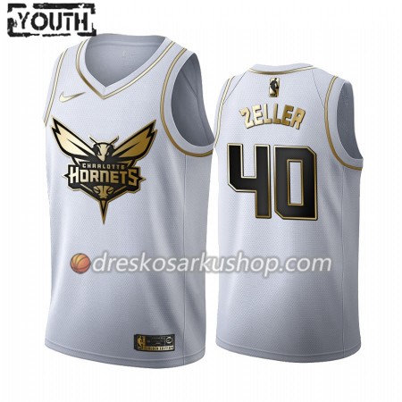 Dječji NBA Dres Charlotte Hornets Cody Zeller 40 Nike 2019-20 Bijela Golden Edition Swingman
